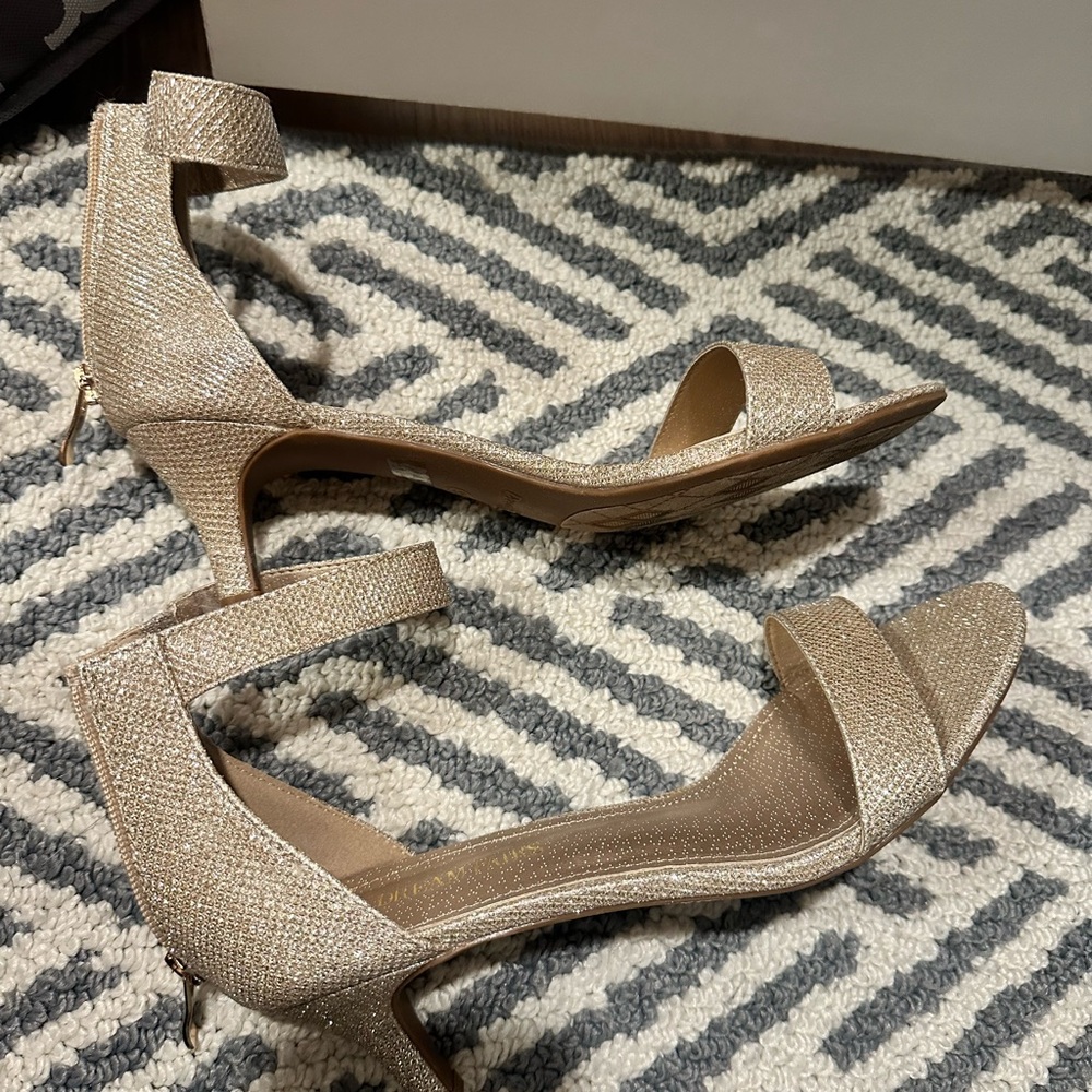 Elegant Gold Women's Heels